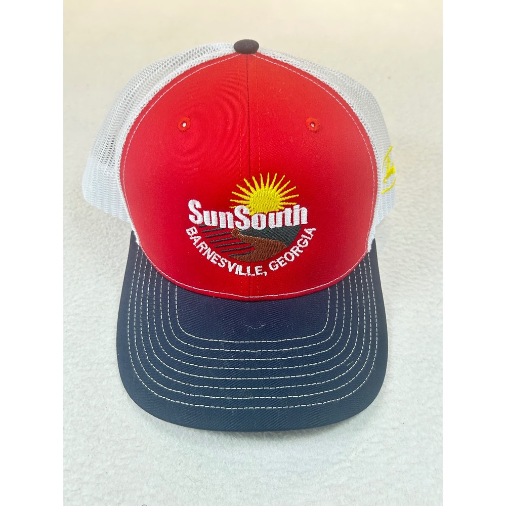 Richardson Trucker Hat Mens OSFM Red SunSouth Barnesville Georgia Cap